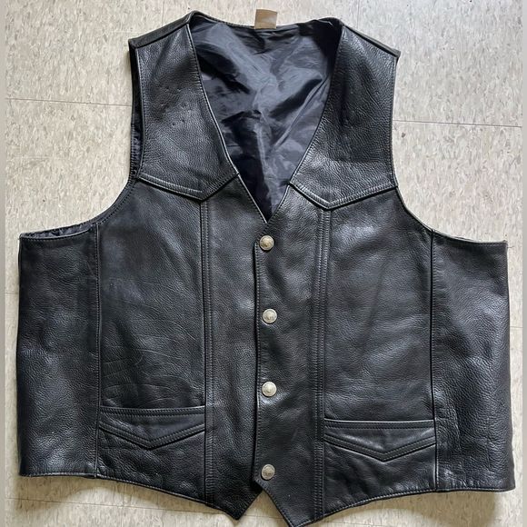Source Unknown Other - Genuine Buffalo VINTAGE leather motorcycle vest